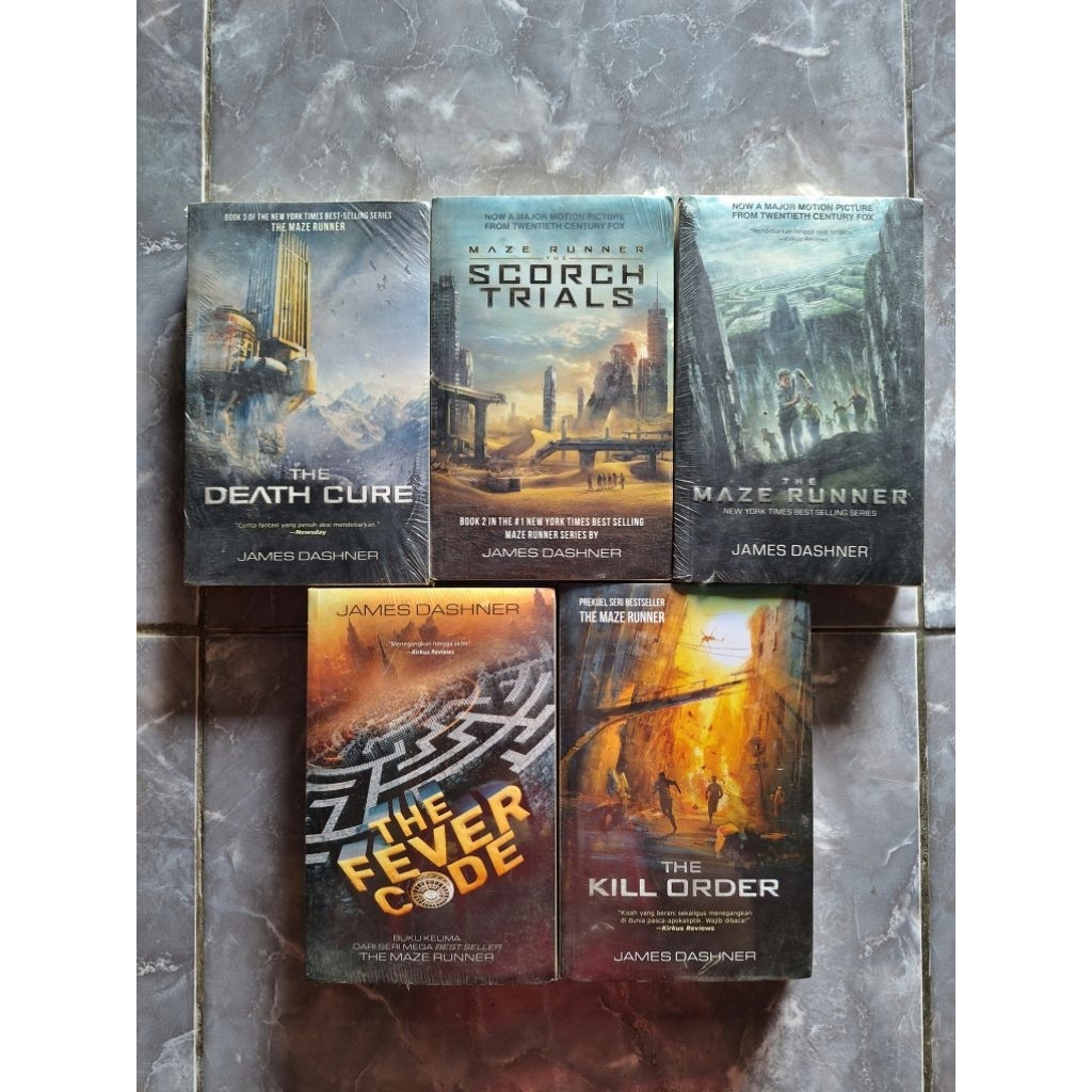 Novel The Maze Runner Fulset 5 Buku Lengkap