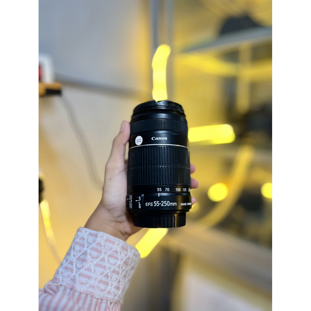 Lensa Tele Canon 55-250mm IS II (SECOND)