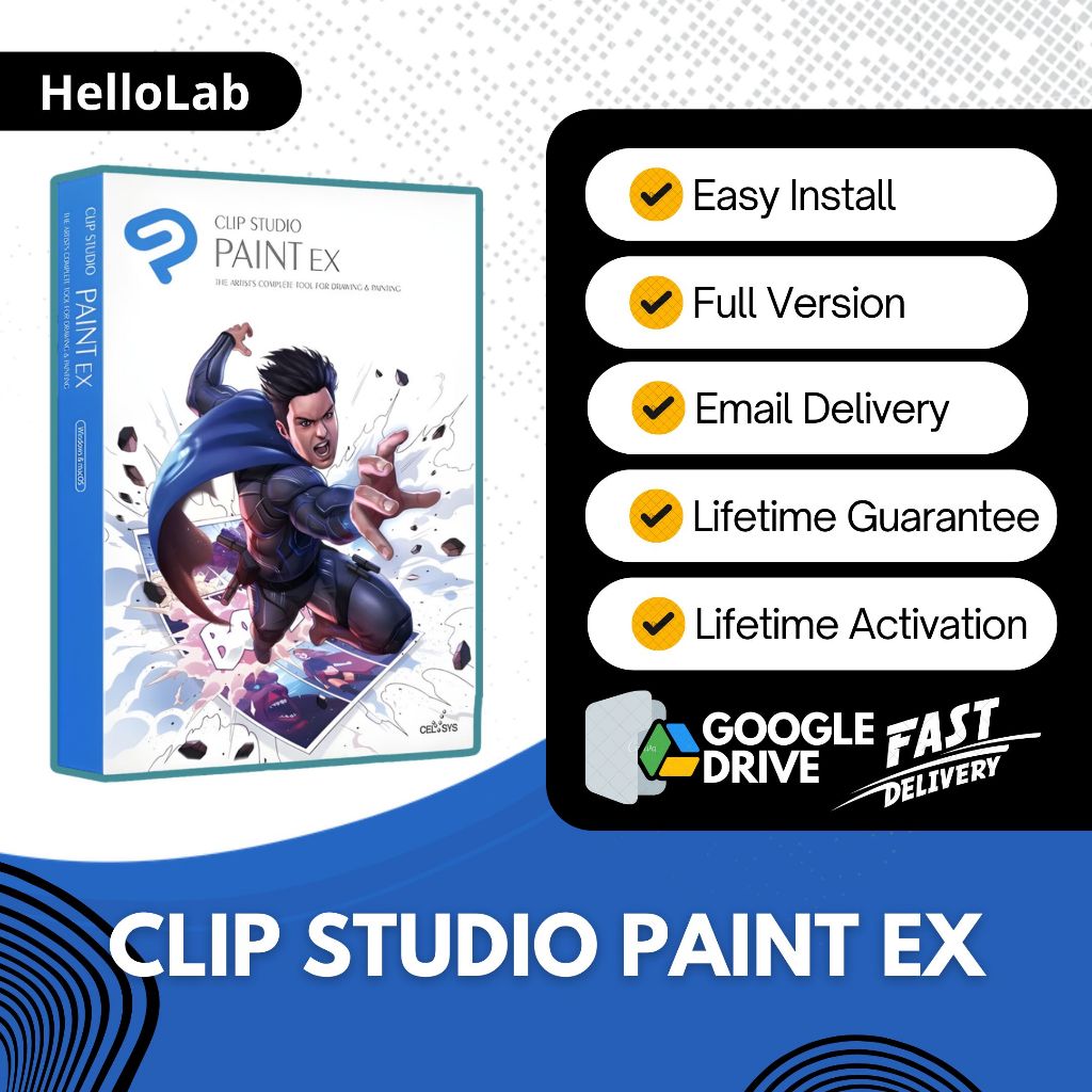 [WIN/MAC] Clip Studio Paint EX v4 + Ribuan Material - Bisa Download Asset Unlimited (Lifetime Permen