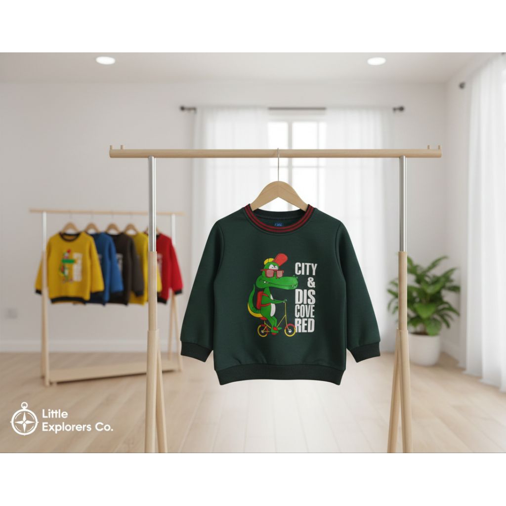 Atasan Anak "City & Discovered" - Aksi Buaya Gaul