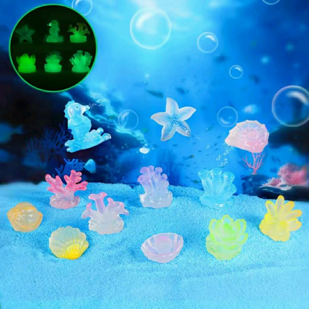 Karang Buatan / Terumbu karang / karang kecil dekorasi hiasan aquarium / topper kue, ornamen aquasca