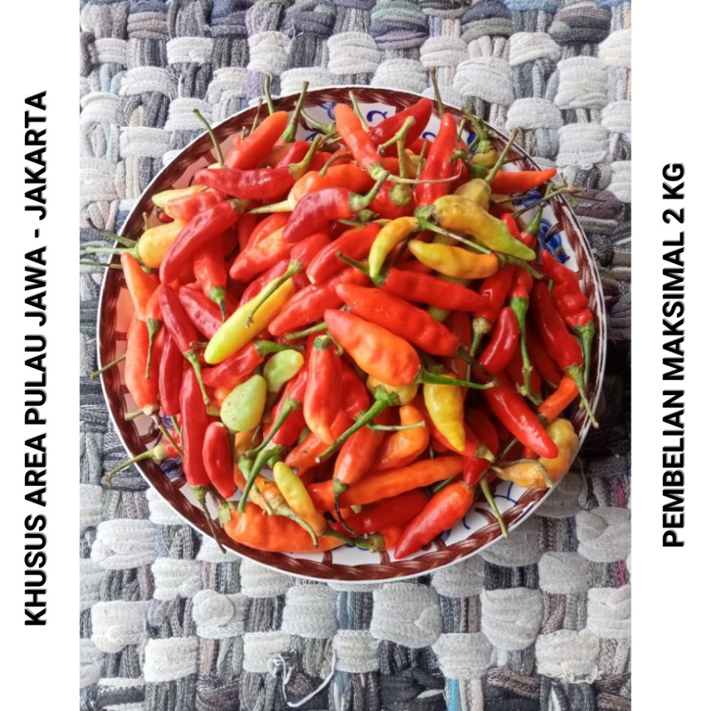 Cabe Rawit Kiloan 100 gram Cabai Merah Segar Lombok Fresh - Aneka Bumbu Dapur