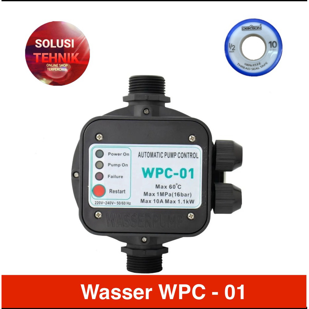 Otomatis Digital Control Pompa pendorong air Wasser WPC 01 otomatis Boosterpump