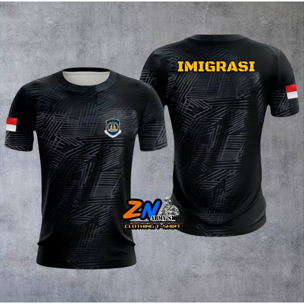 Kaos Embos straw Dryfit Running Olahraga IMIGRASI / Kaos Embos straw IMIGRASI / Baju Dryfit IMIGRASI