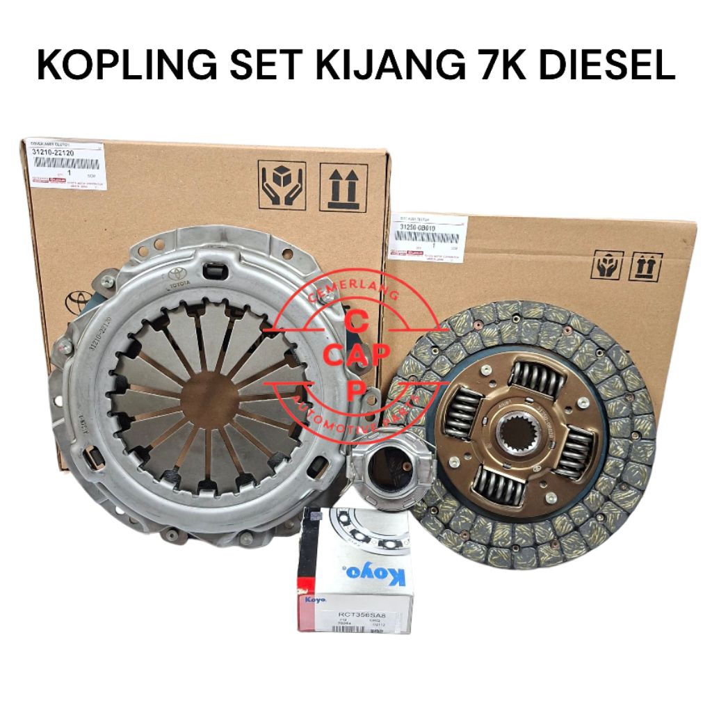 KOPLING SET 7K DIESEL - KAMPAS KOPLING FULLSET TOYOTA KIJANG 7K DIESEL