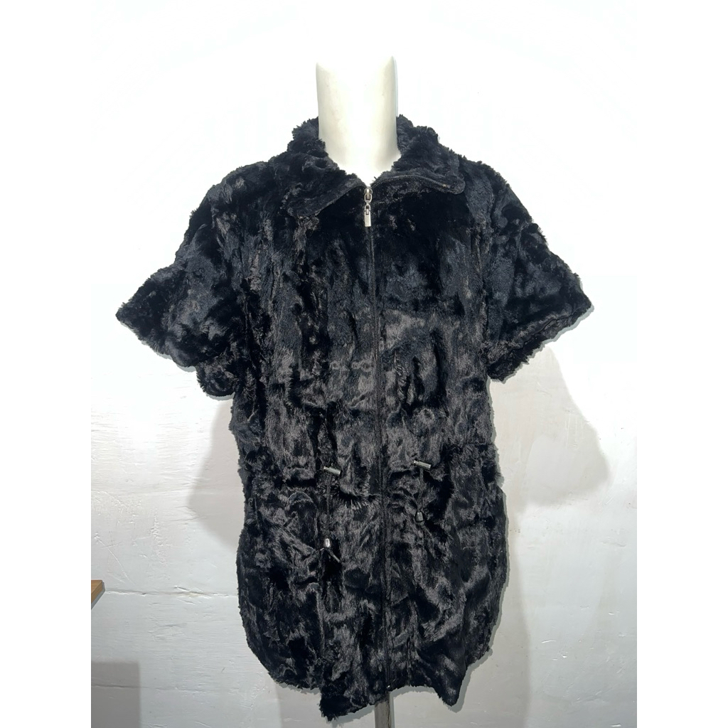 ATASAN BULU DOMBA BERKERAH BLACK RESLETING | PLOVE AS