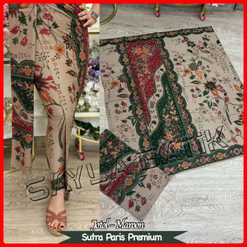 Kamen Sutra Set Selendang Kamen Endek Songket Bali Kebaya Wisuda ATBM