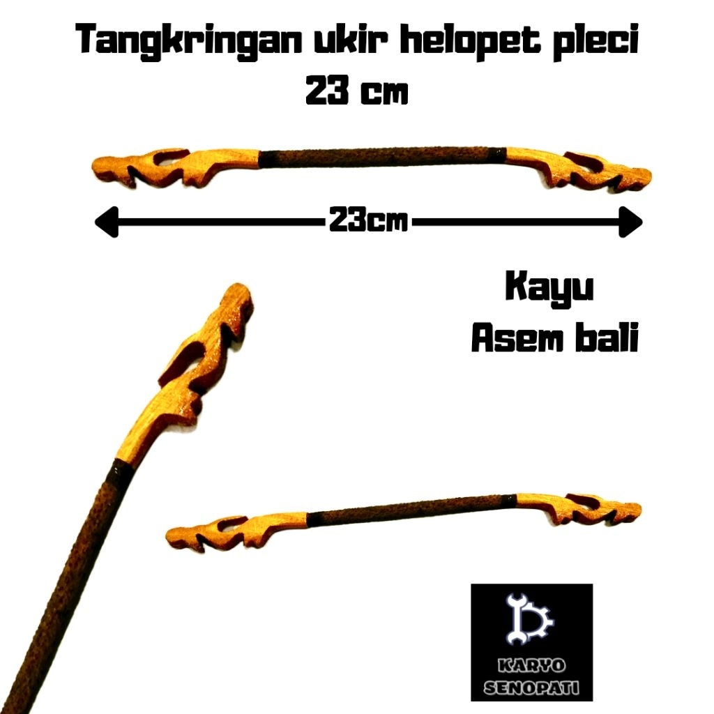 tangkringan ukir asem bali helopet pleci 23cm tangkringan gawang helopet pleci