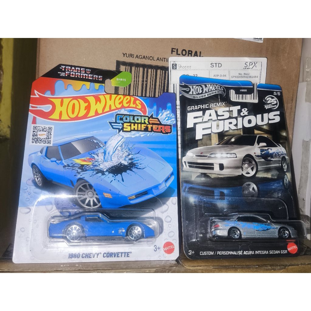 1980 Chevy Corvette Transformers & Acura Integra GSR Fast & Furious Hotwheels