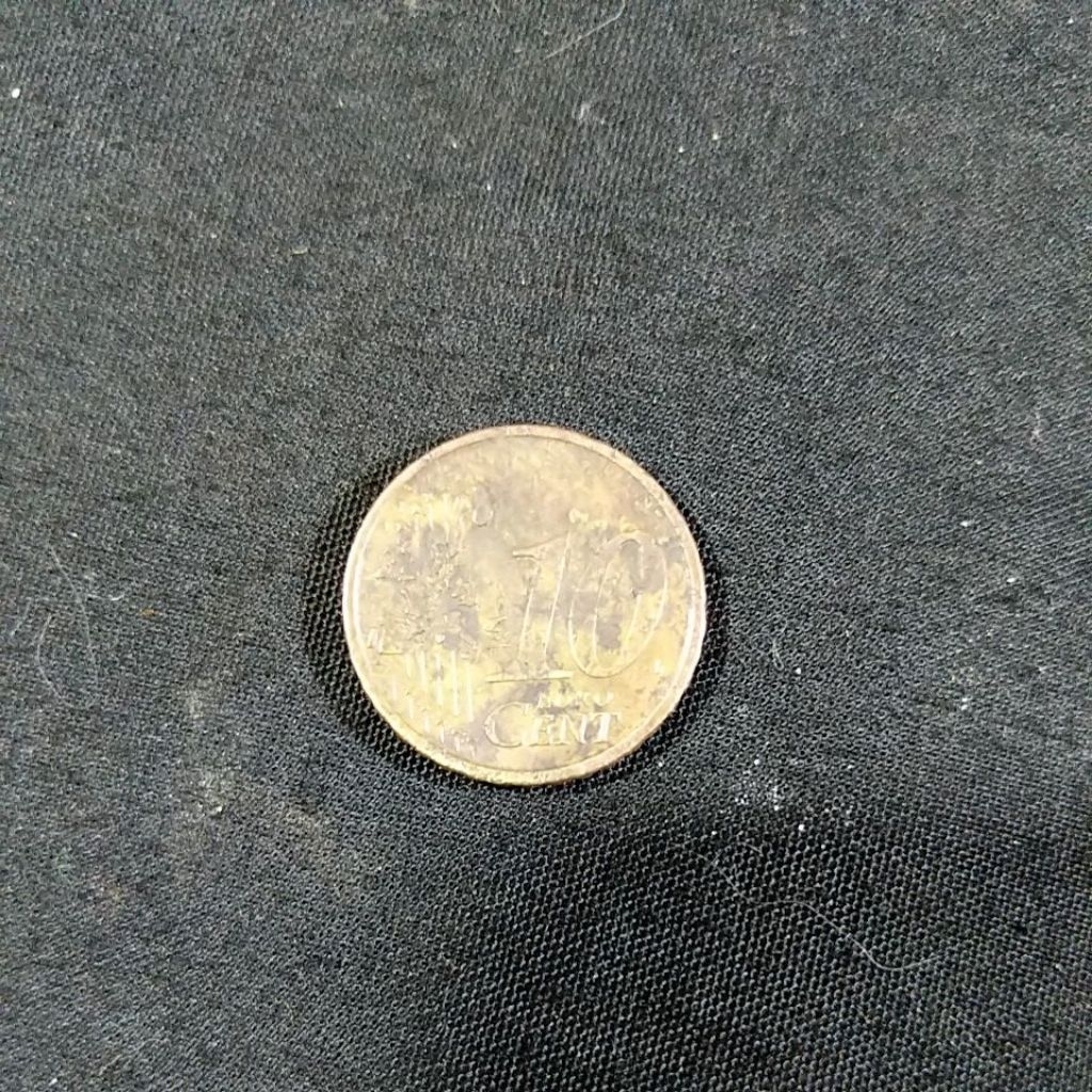 koin euro 10 cent Prancis liberty 2008