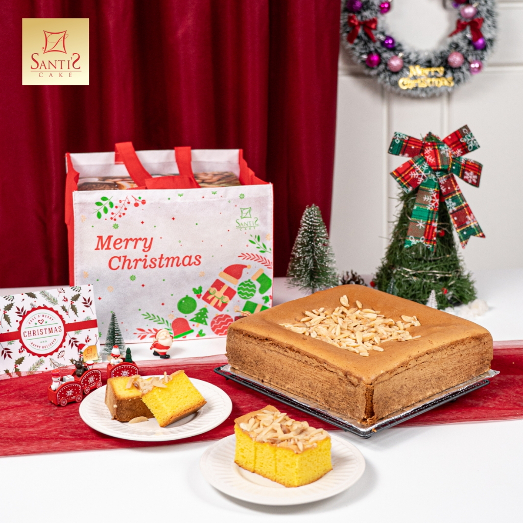 KHUSUS KIRIM INSTANT - Santi's Cake Spiku Kenari Original 24x24cm Spikoe Surabaya Santis Cake