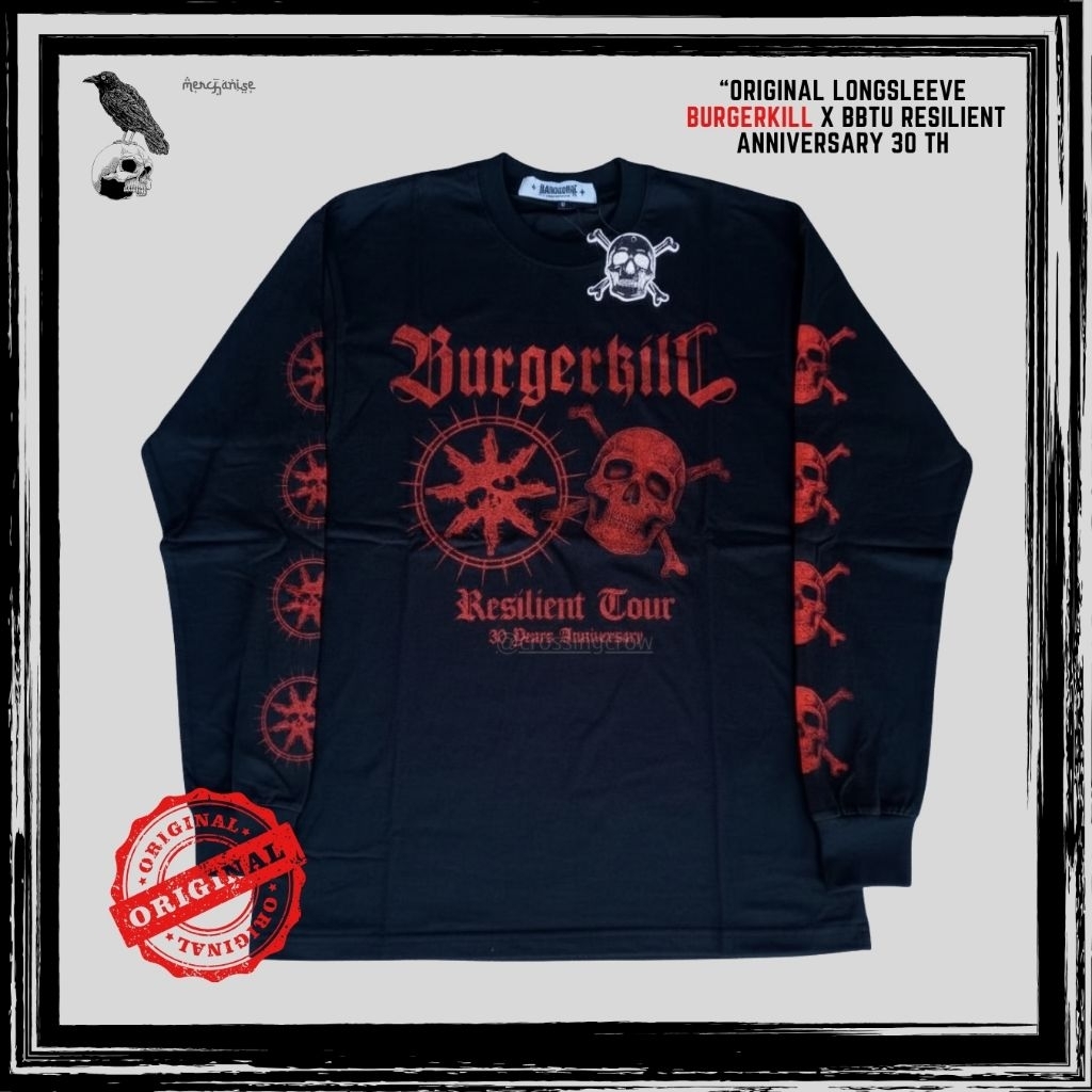Long Sleeve Burgerkill x Bbtu Original Artikel Resilient Anniversary 30th