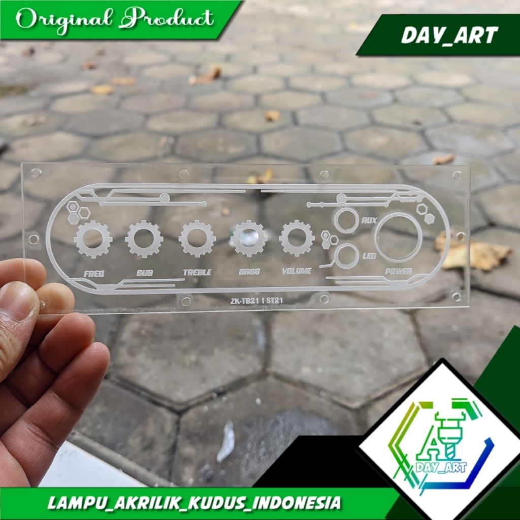 Papan panel Audio akrilik bening 2 mm untuk ZK Tb21 / ZK-ST 21 / ZK 502T / ZK 502MT / ZK 1002T