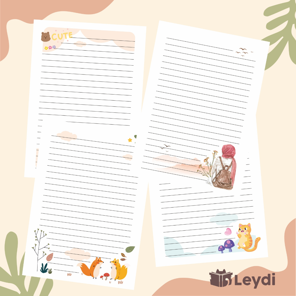 Loose Leaf Refil Kertas Binder Isi 15 Lembar / A5 100 gsm / Aesthetic Binder Loose Leaf / Isi Binder