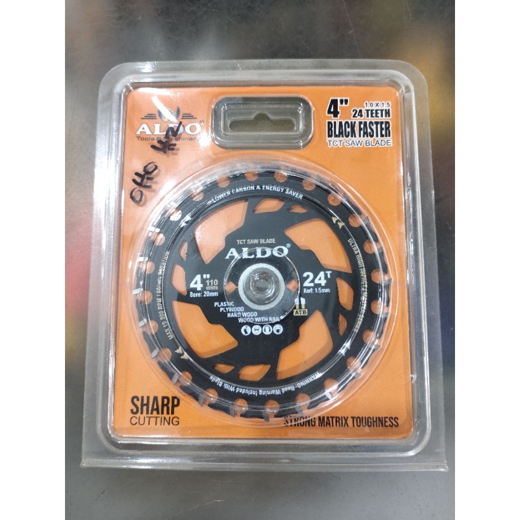 MATA GERINDA GERGAJI CIRCULAR BLADE 4"/PISAU POTONG KAYU MEREK ALDO