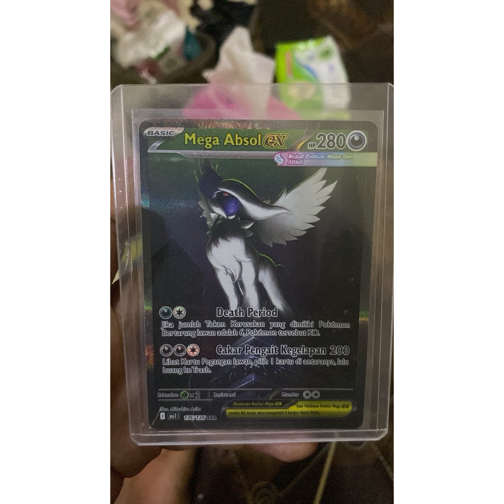 Mega Absol ex SAR Kartu Pokemon TCG Indonesia