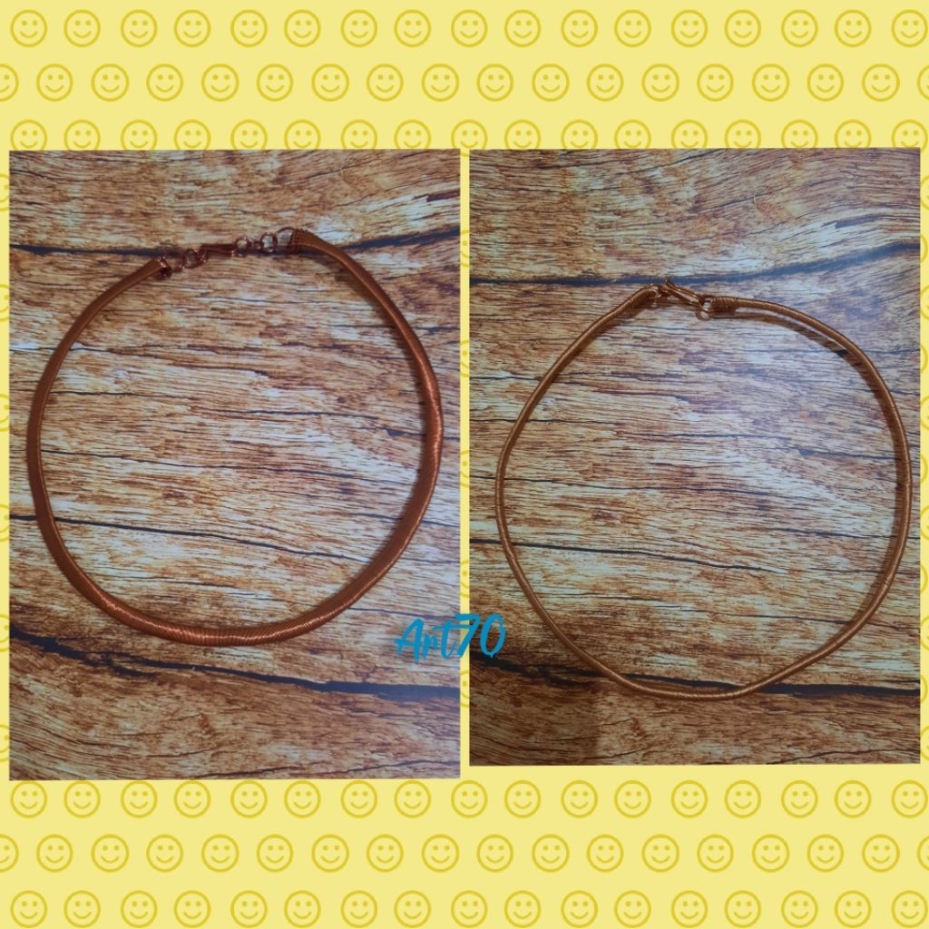 Kalung choker handmade wire tembaga copper
