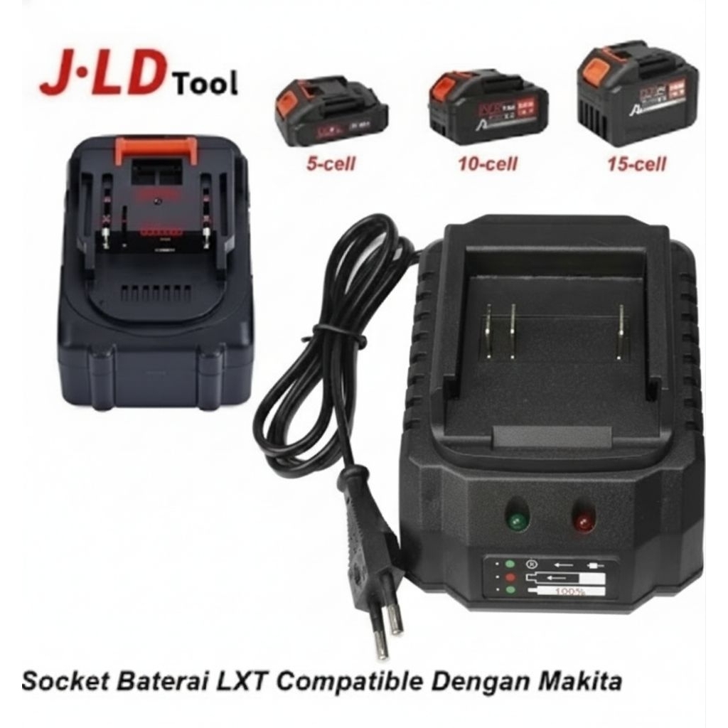 JLD charger baterai lithium-ion 12V-21V