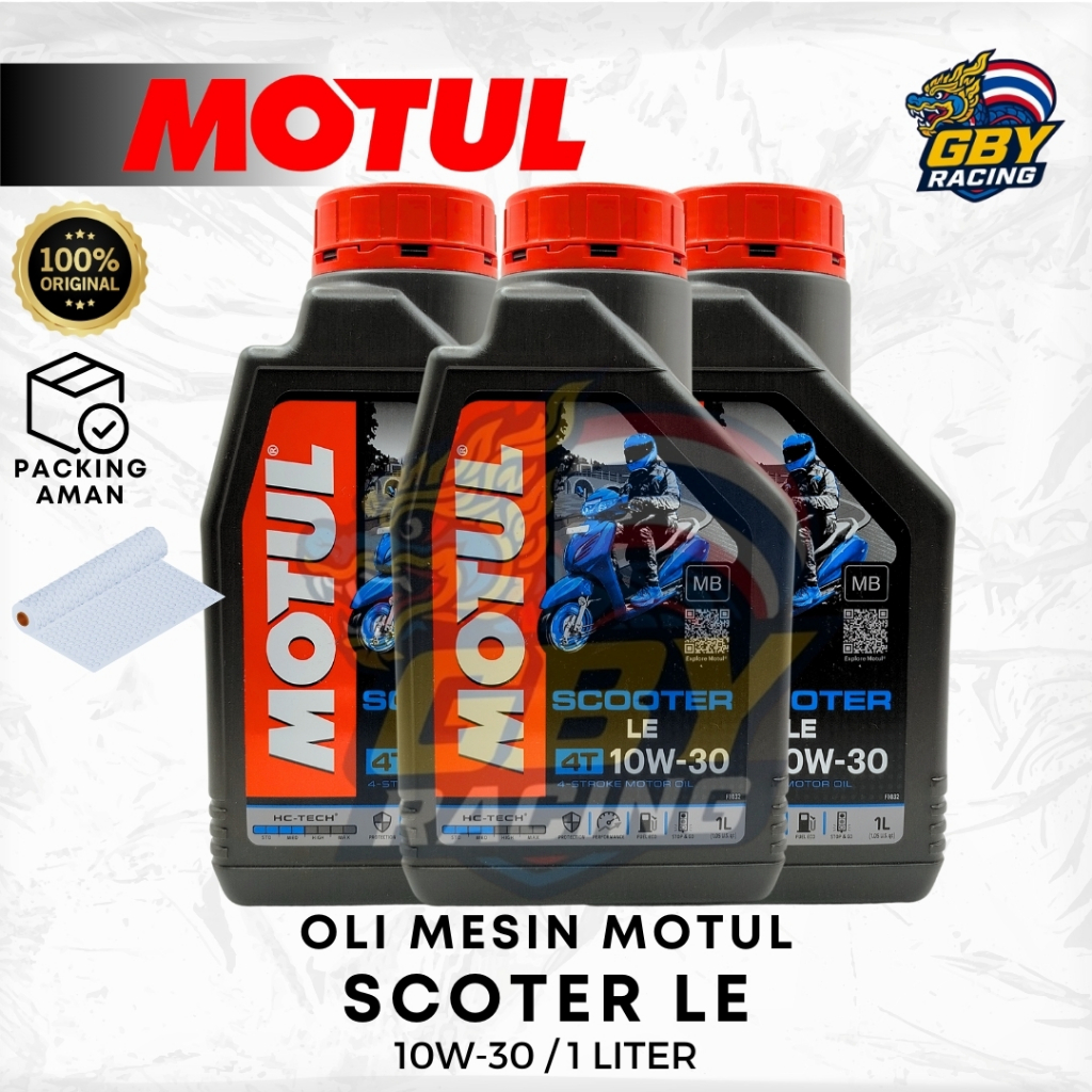 MOTUL Scooter LE 10W-30 1L Oli Mesin Matic Vario 125 150 PCX ADV 1 L Original Motul