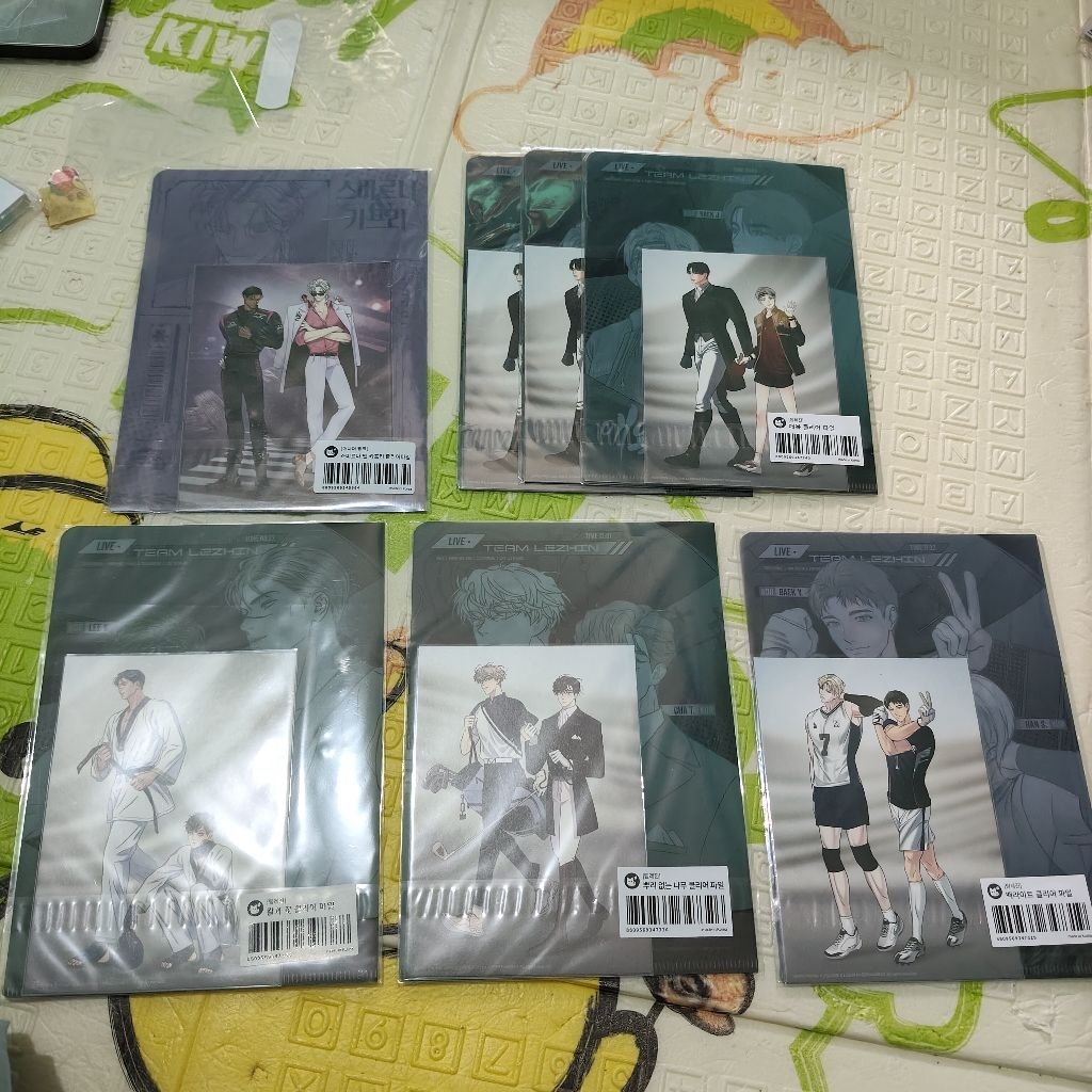 OFFICIAL GOODS LEZHIN POP UP A5 CLEARFILE WITH POSTCARD