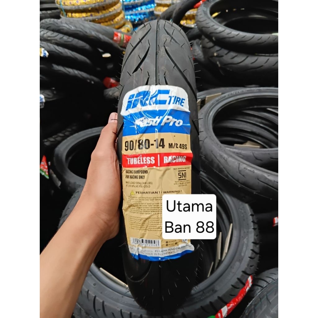 Ban Motor IRC Fasti Pro 90/80-14 Tubeless Soft Compound