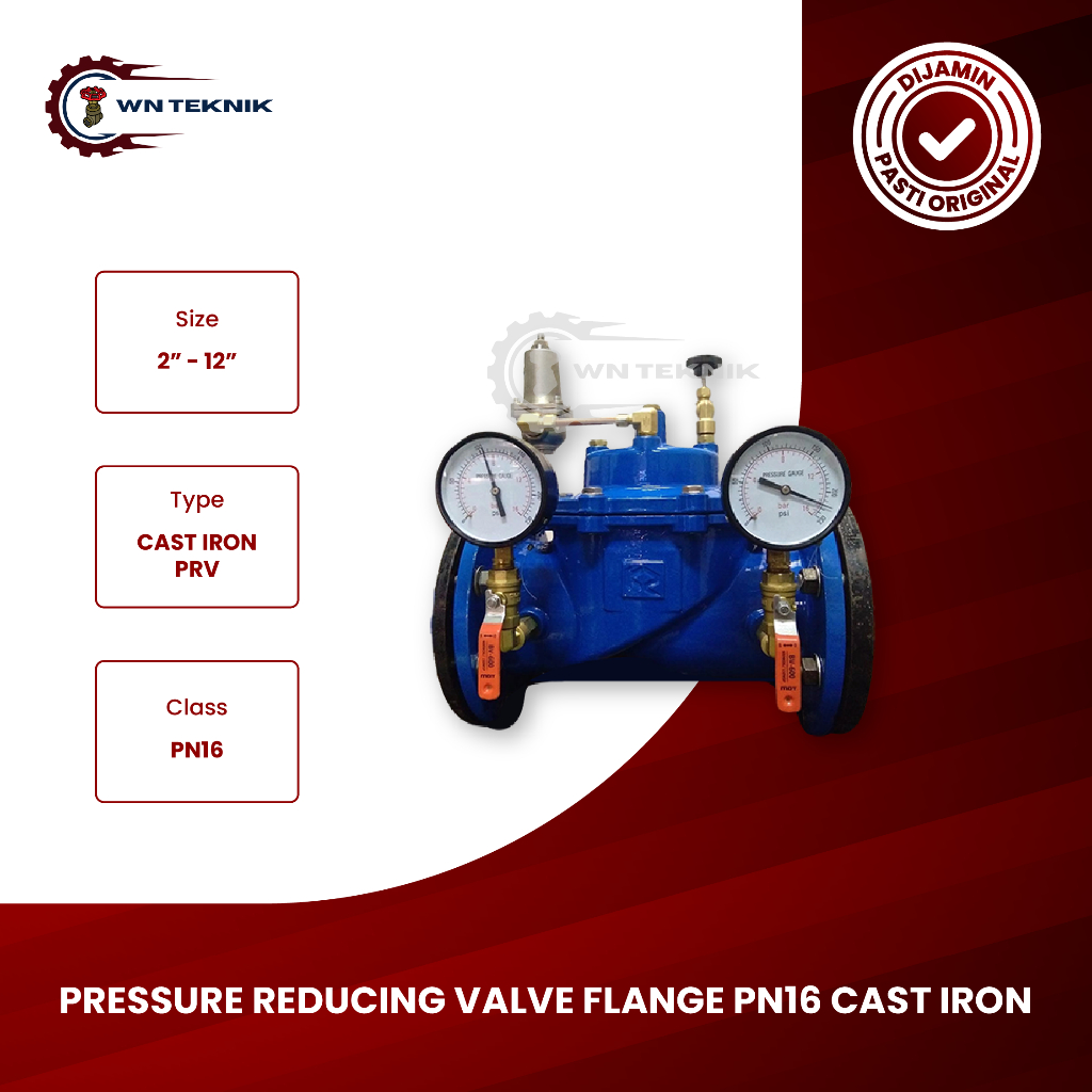PRESSURE REDUCING VALVE (PRV) 2 1/2" INCH FLANGE PN16 CAST IRON ORIGINAL