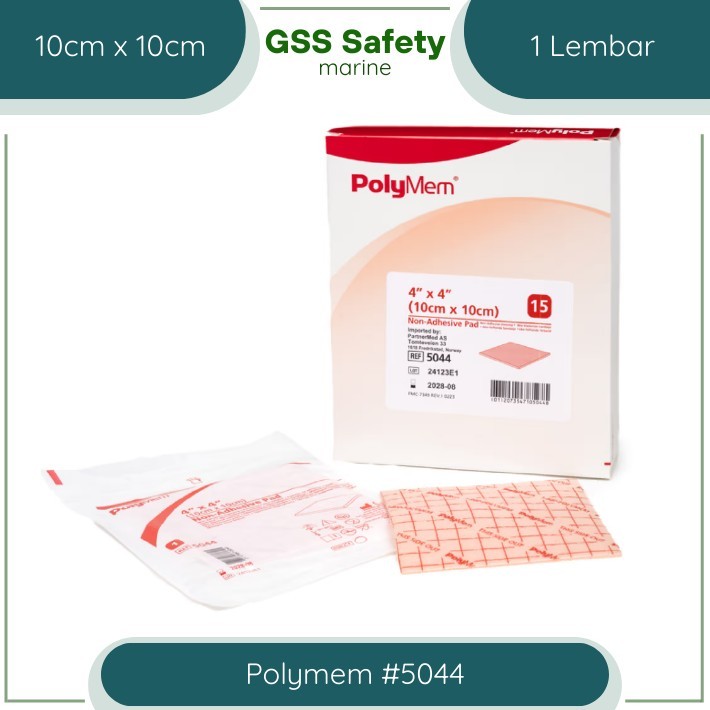 PolyMem Non-Adhesive Wound Dressing 10cm x 10cm #5044 - Plester Luka Anti Nyeri PolyMem