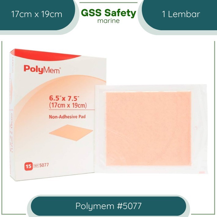 PolyMem Non-Adhesive Wound Dressing 17cm x 19cm #5077 - Plester Luka Anti Radang Polymem