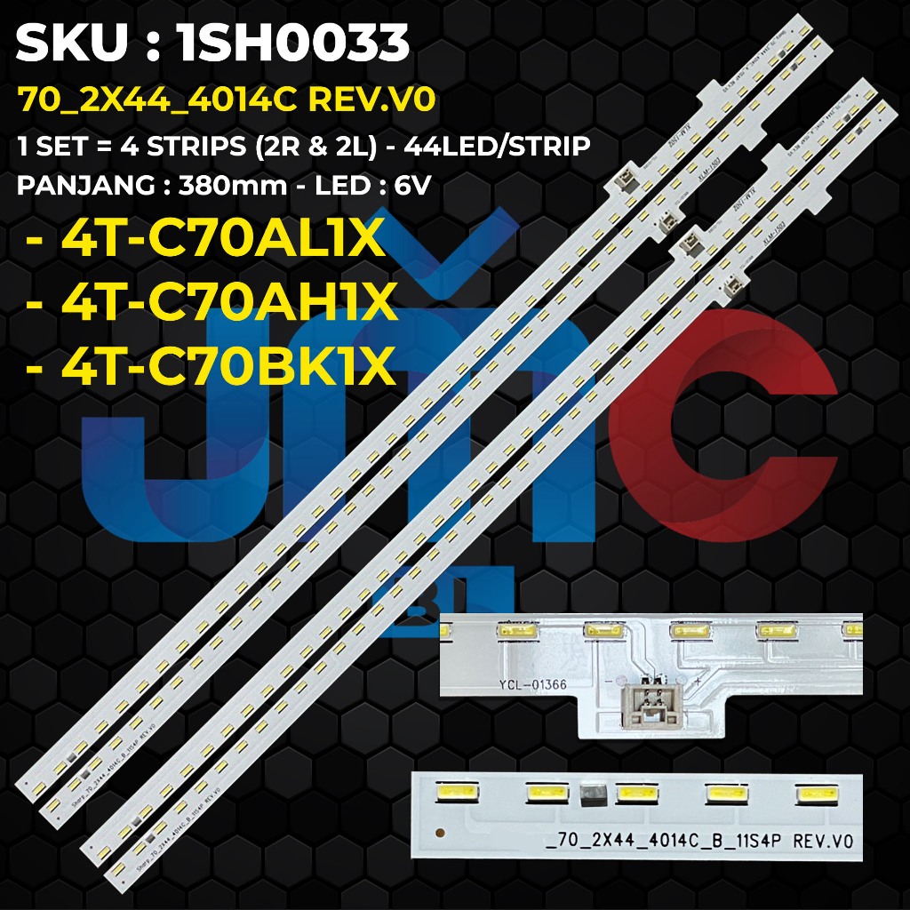 Backlight TV SHARP 70 Inch 4T-C70AL1X 4T-C70AH1X 4T-C70BK1X 70_2X44_4014C REV.V0