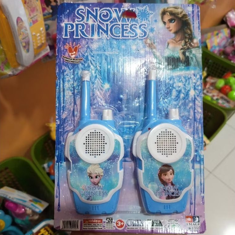mainan walkie talkie anak karakter frozen avangers mainan anak laki-laki perempuan elektrik rekam su