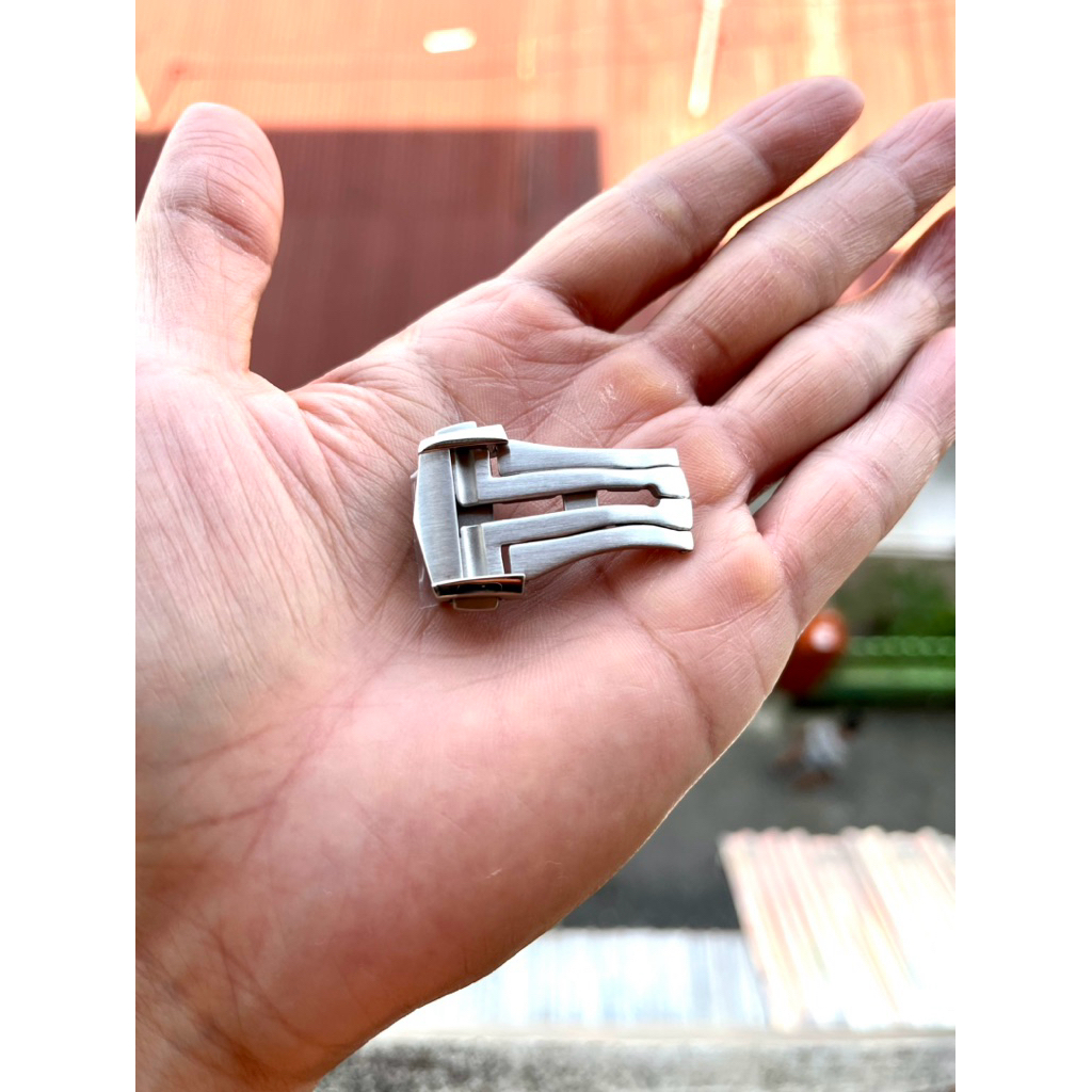 Deployant clasp model V shape omega seiko butterfly clasp deployment clasp stainless steel brushed f