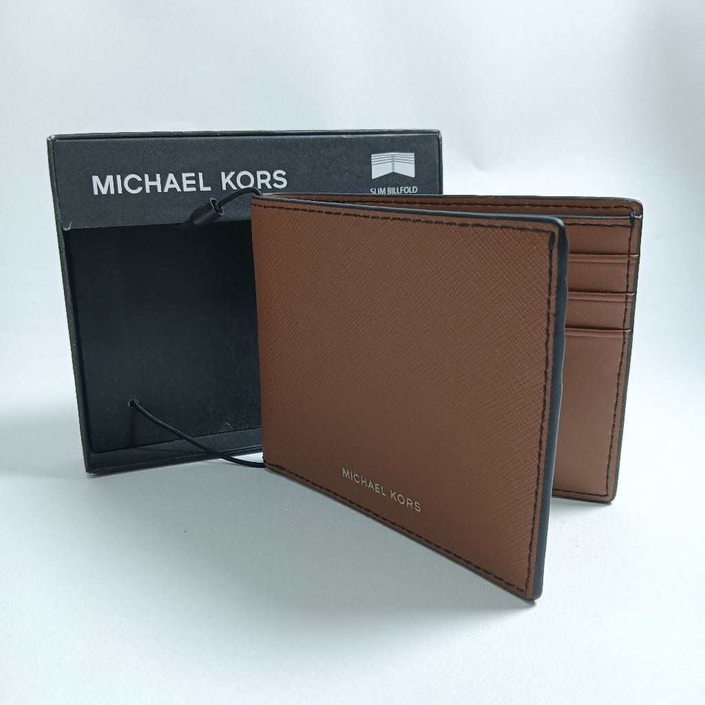 Michael Kors Slim Wallet Brown/Dompet Lipat Pria