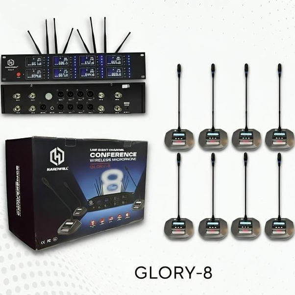 Conference Mic Wireless Hardwell Glory 8/Mic Gooseneck Hardwell Glory8/Mikrofon Meja Podium Hardwell