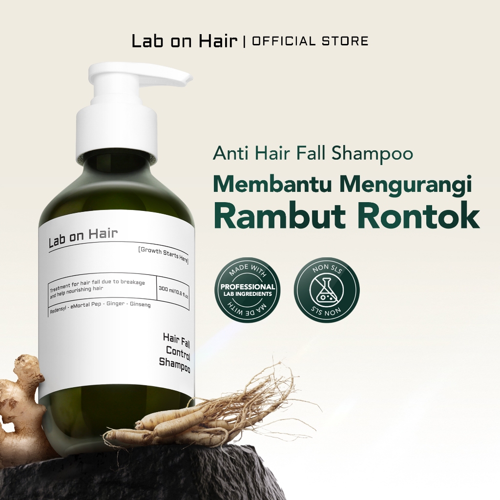 Lab On Hair Anti Hair Fall Shampoo - Sampo Perawatan Rambut Anti Rontok Anti Hair Fall Shampoo Memba