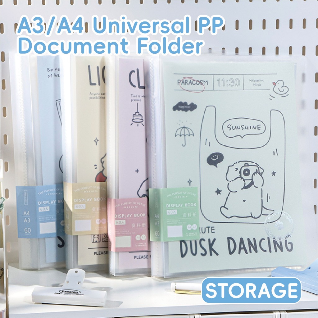 Map Arsip Display Book A3/A4 60 Sheets – Motif Kartun – Organizer Sertifikat & Dokumen Map Arsip Kan