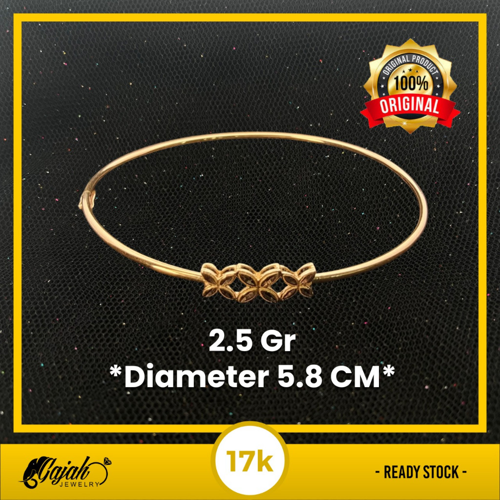 Gelang Emas 17K - Toko Emas Gajah - 2.5 Gram 8060