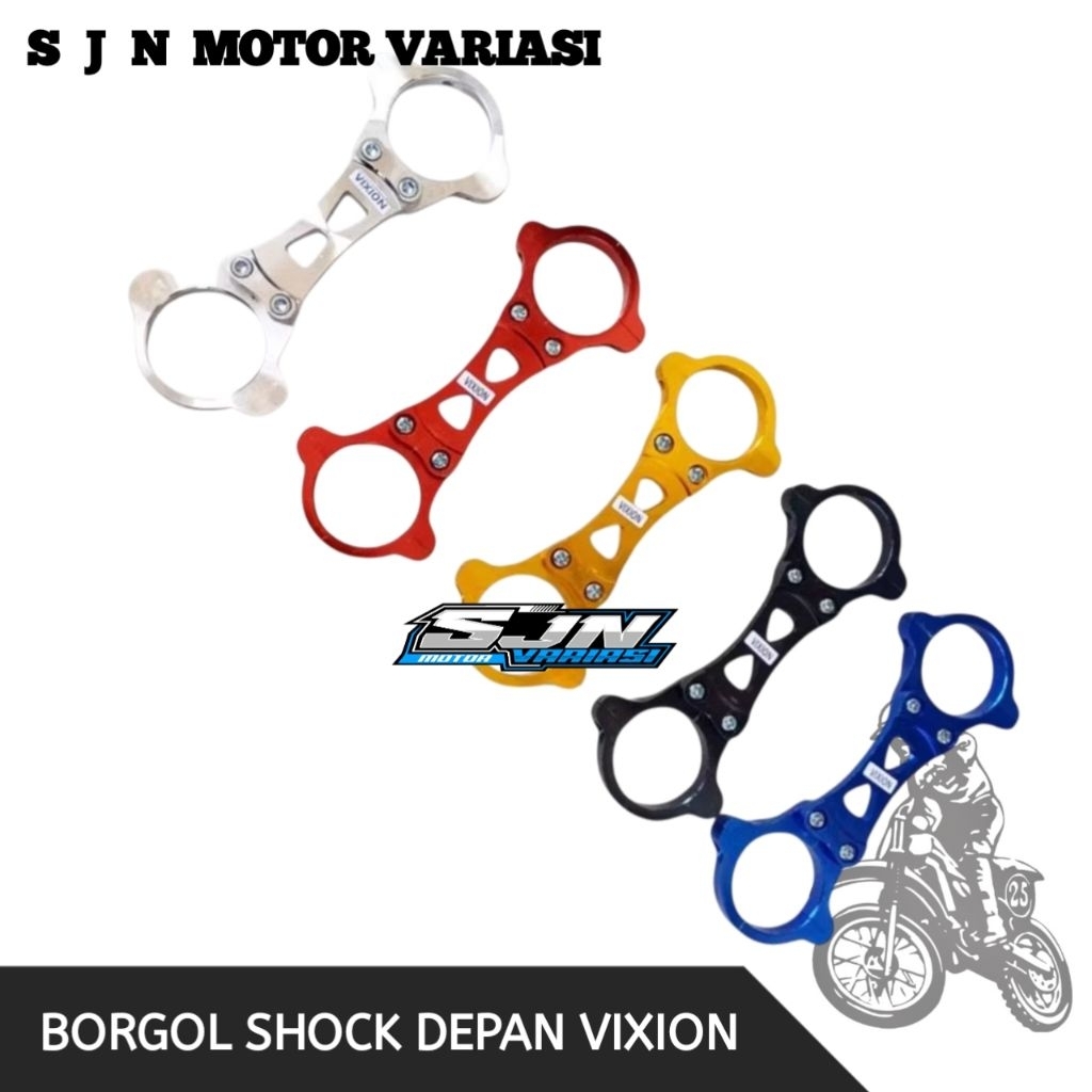 Borgol Shock Vixion Old Borgol Shock Vixion New Bahan Alumunium SJN Motor Variasi