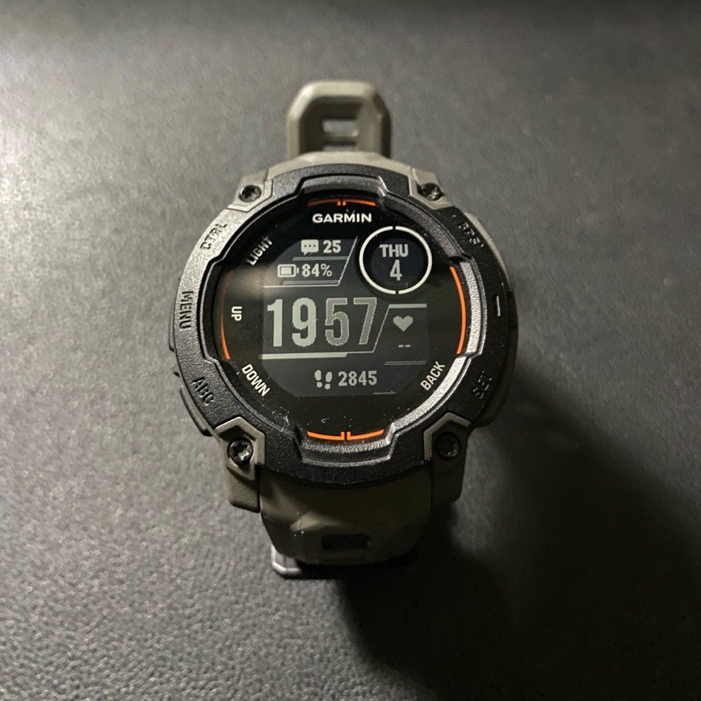 [SECOND] Garmin Instinct E – 45mm Jam Tangan GPS Tangguh Black with Charcoal Band