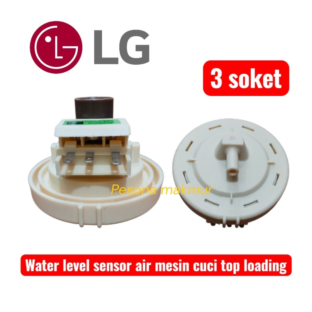 water level sensor air mesin cuci LG top loading 1 tabung