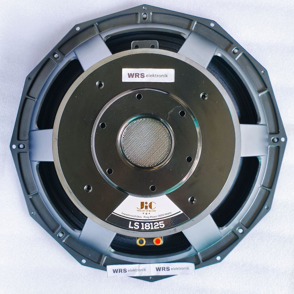 Speaker spiker 18" inch JIC LS 18125 impedance 8ohm 3000watt voice coil 5" inch