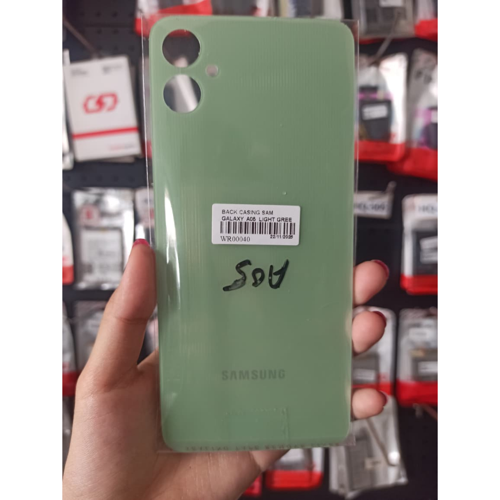 BACK CASSING - BACKDOOR SAMSUNG GALAXY AO5 LIGHT GREEN.