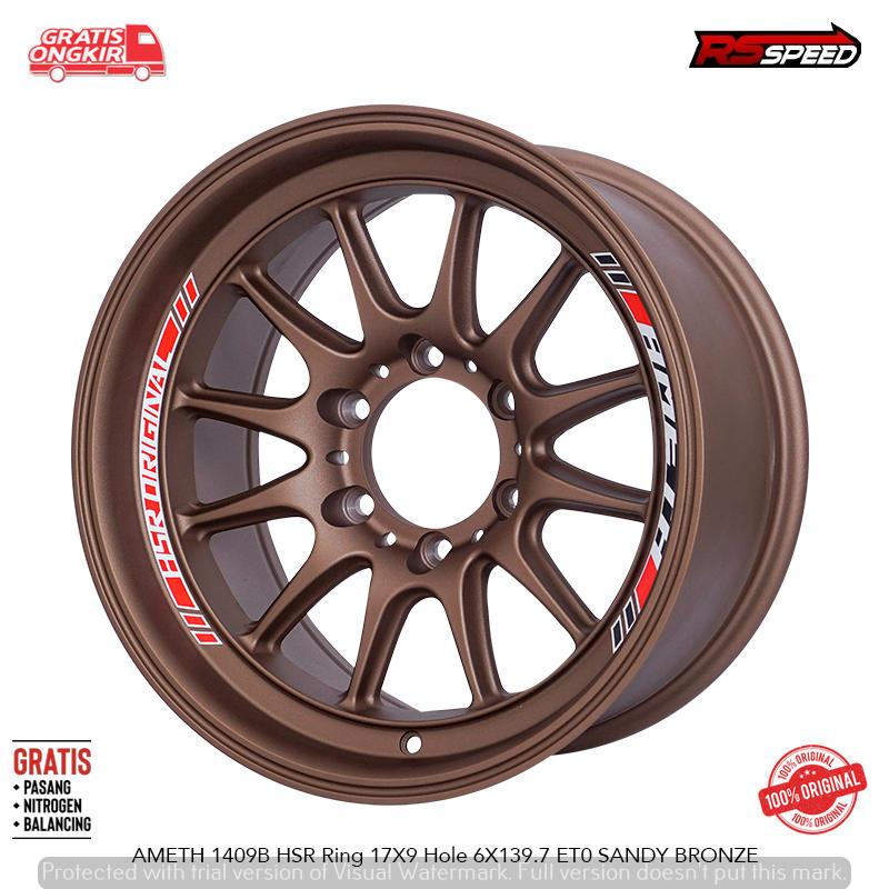 VELG HSR AMETH RING 17 SANDY BRONZE LUBANG 6X139 BUAT MOBIL STRADA PANTHER BLAZER DLL