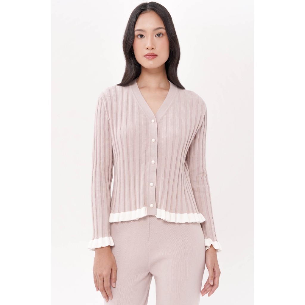 LOVE AND FLAIR - Wilda Ruffle Cardigan