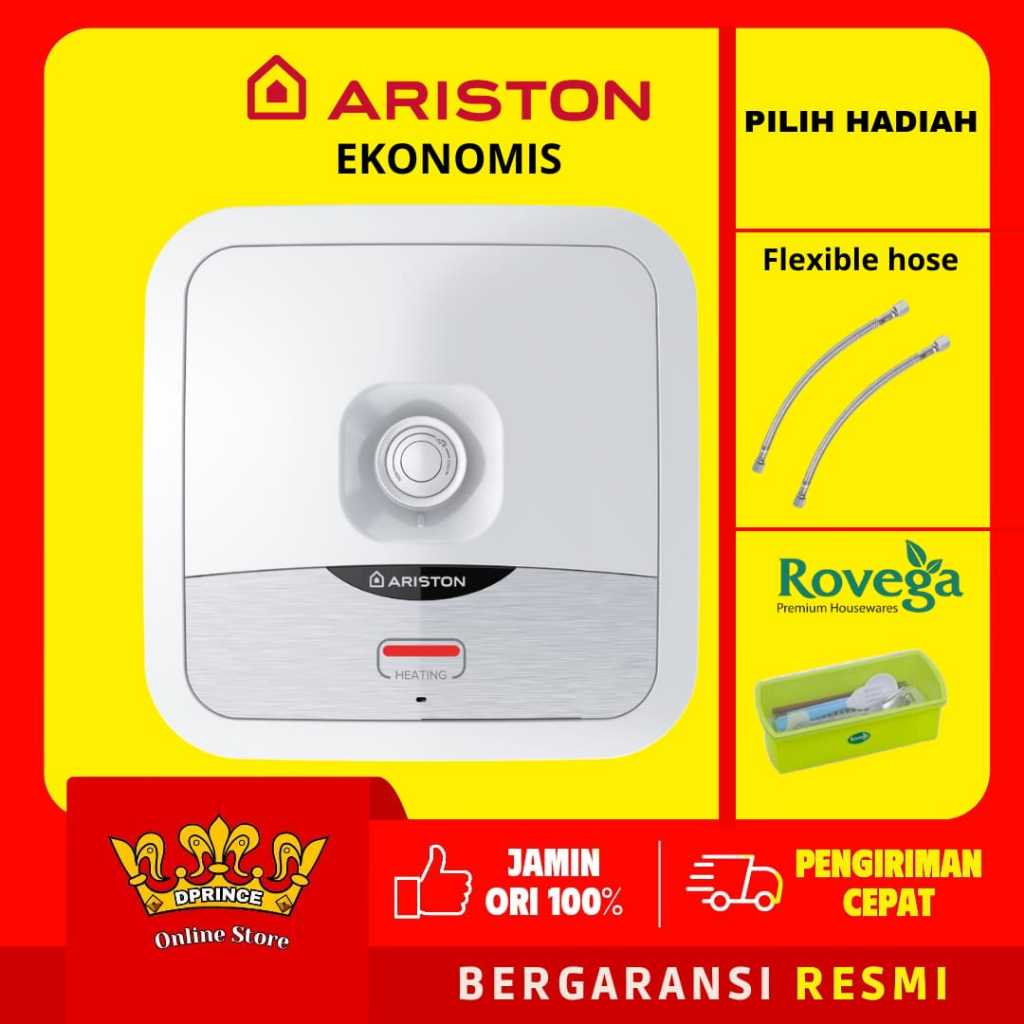 ARISTON WATER HEATER 10L/15L/30L PEMANAS AIR LISTRIK ANDRIS 2 B 10 L /15 L / 30L [ PAKET EKONOMIS ]