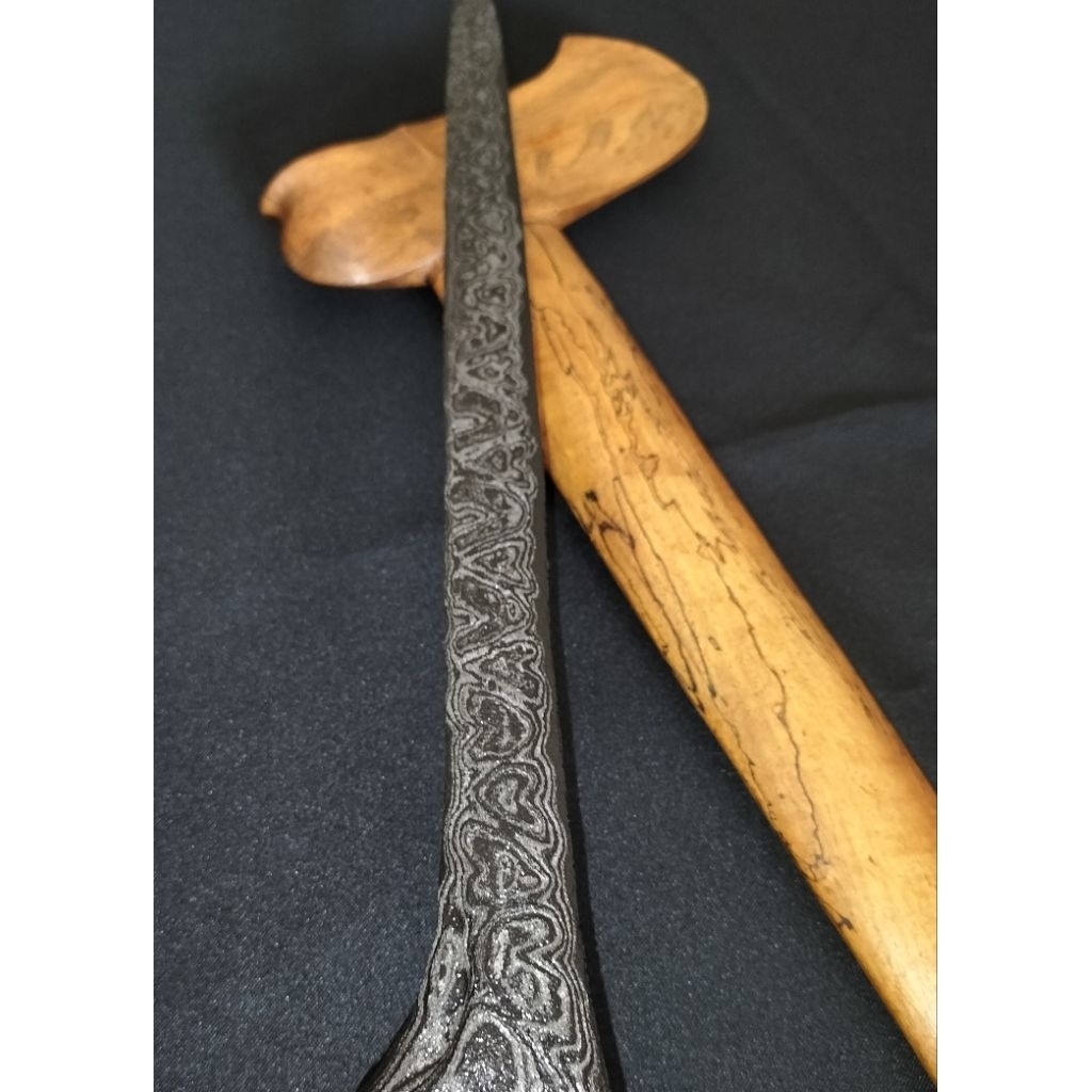 Keris Tilam Upih TUS Pamor Kupu Tarung Langka / Keris Tilam Upih Original Sepuh Pamor Love / Keris S