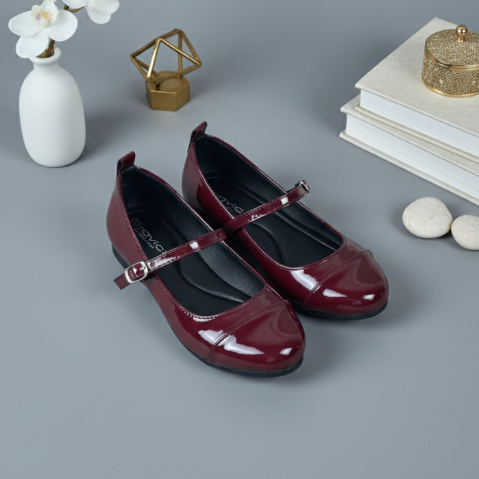 GRAVICI - Flat Shoes KD-02 Sepatu Kerja Wanita - Slip-On Perempuan - Bahan Premium