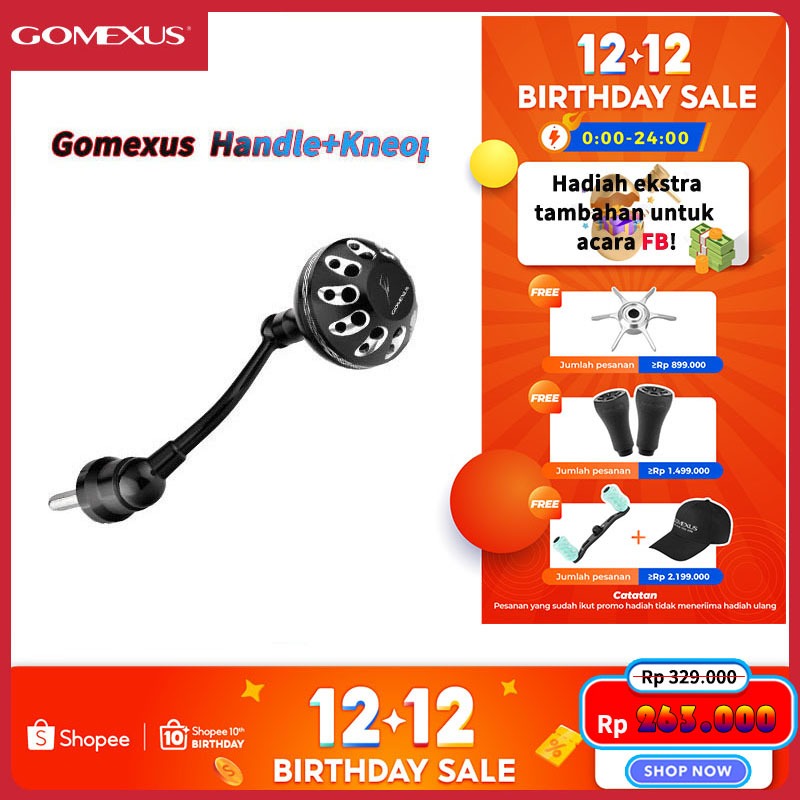 Gomexus Power Handle 57mm Untuk Shimano Sienna Nasci Daiwa  Revros okuma ABU Handle Reel Spinning Pa