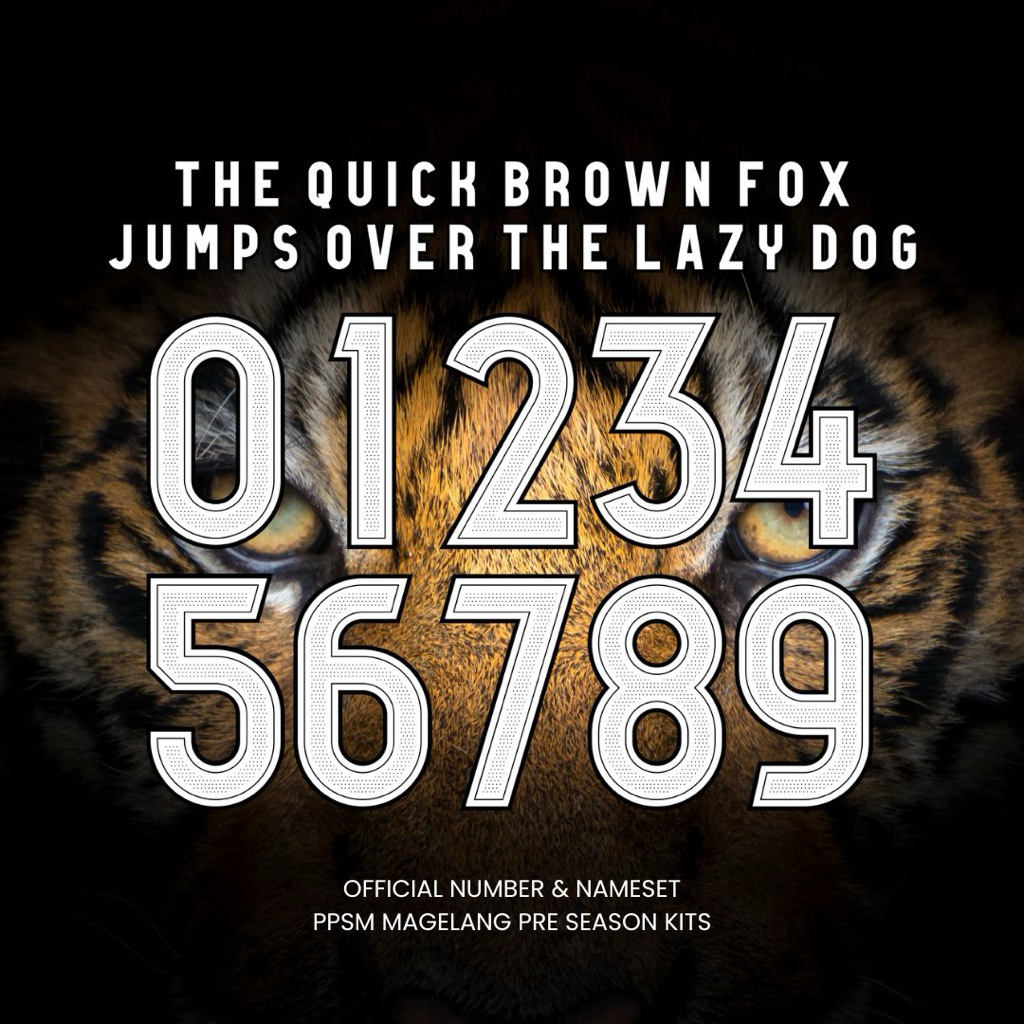 Number & Name Set PPSM Magelang Pre Season Jersey 2025