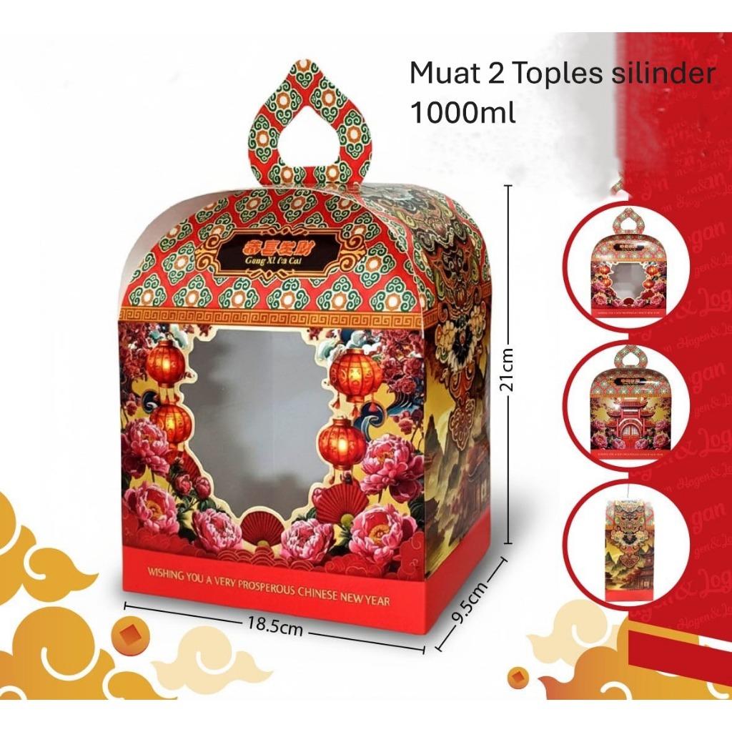 CNY Hampers Box / Kotak Hampers Imlek Kanza