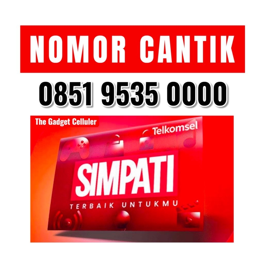 Nomor Cantik Telkomsel Simpati Support 4G/5G Kartu Nasional + BONUS Kuota 3GB (Super)